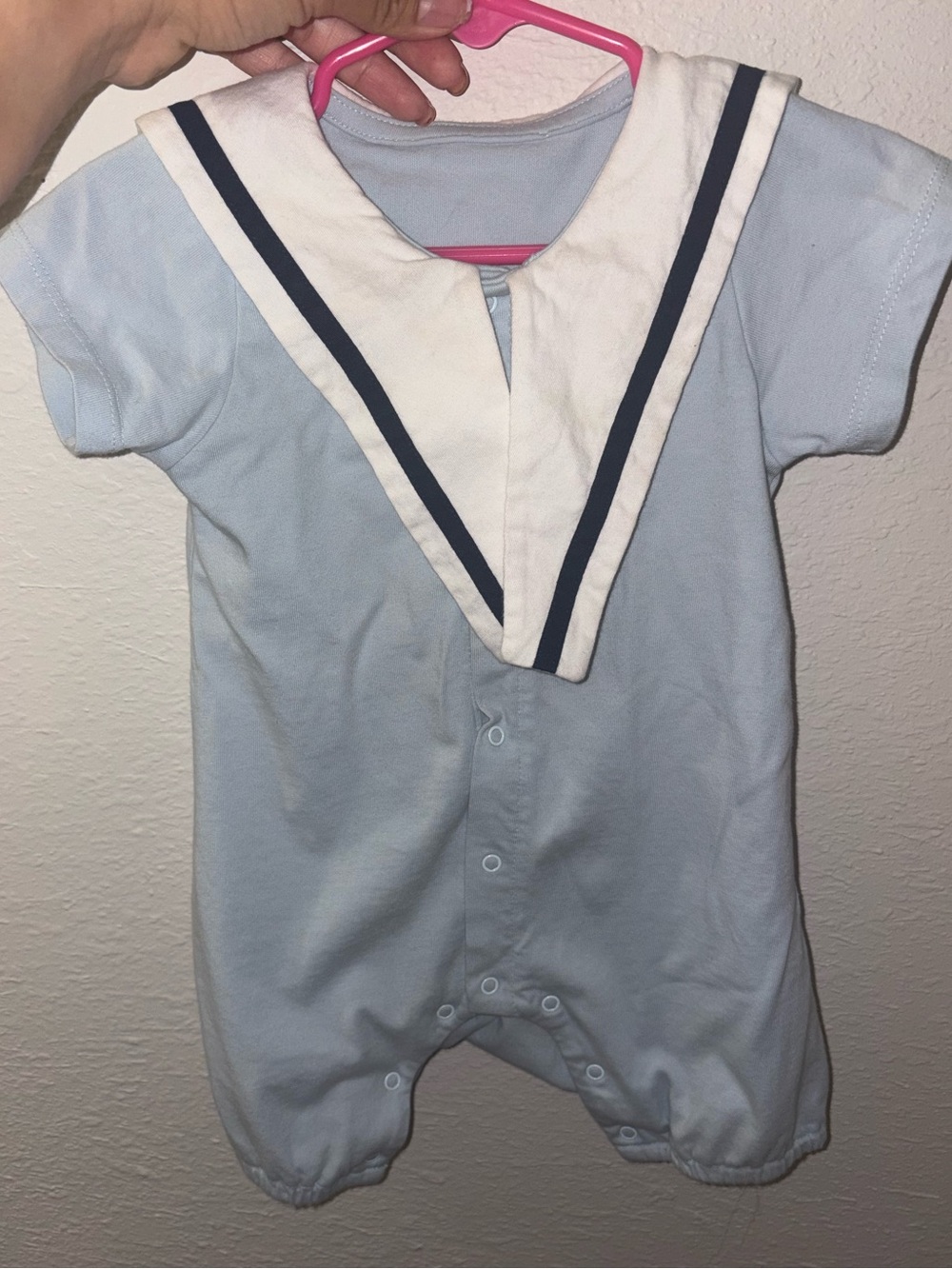 Light Blue Baby Romper